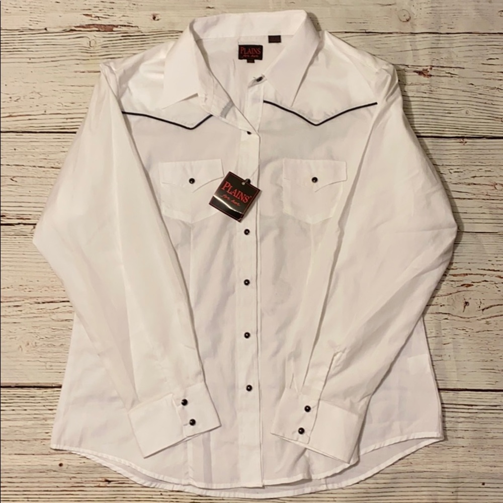 NWT White Button Up